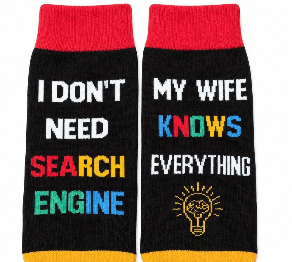 Funny Novelty Socks Gag Gift Humor Socks Husband Wife Gift Statement Socks